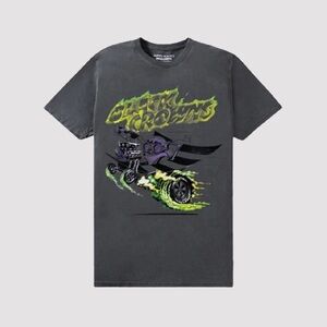 Mens Paper Planes Ip Holdings Black Crowns Tee - Large - Gray